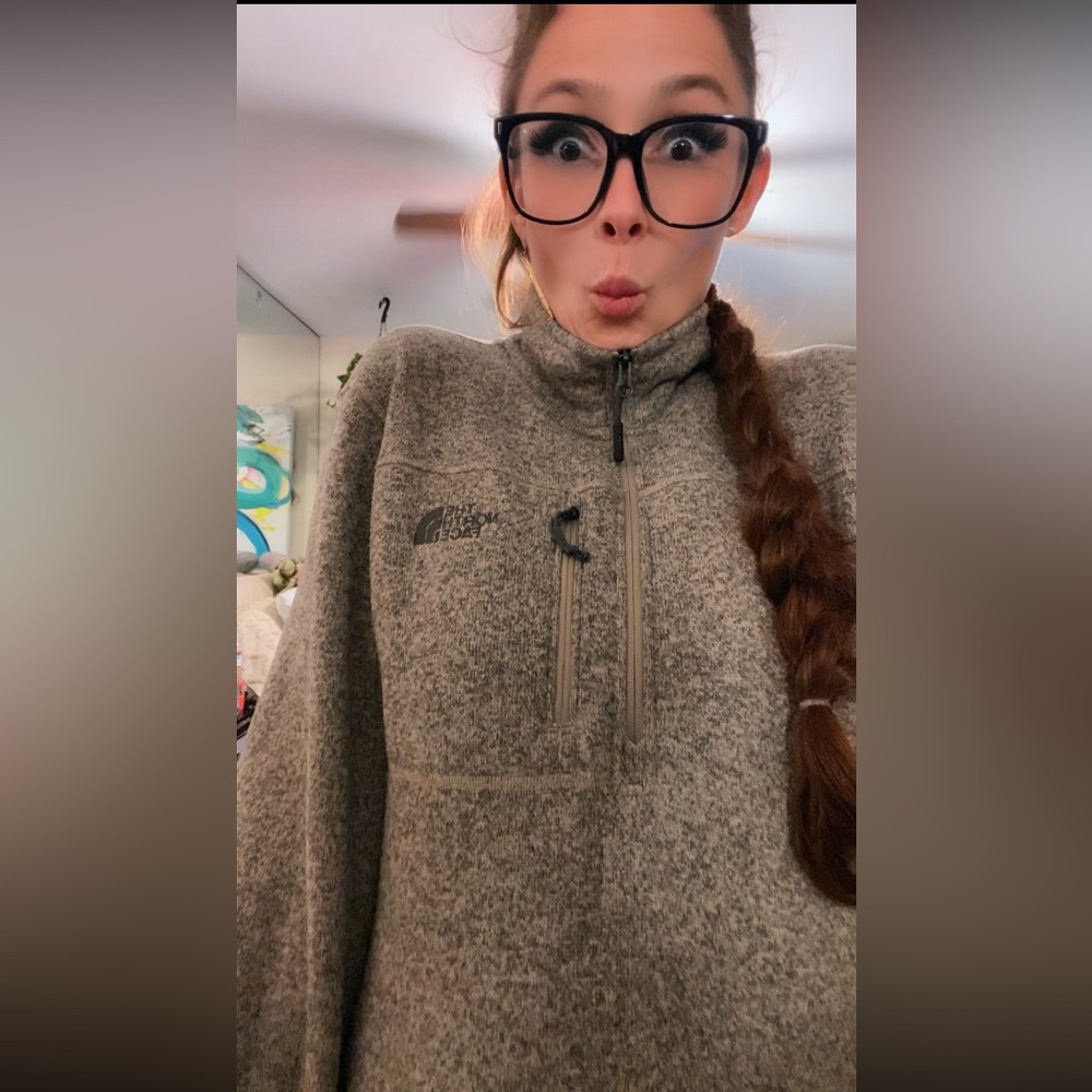 The North Face Tan Fleece Pullover - Picture 5 of 17
